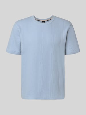 Regular Fit T-Shirt mit mit Waffelstruktur Modell 'STRUCTURE' Shop The Look MANNEQUINE