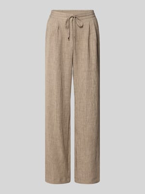 Spodnie materiałowe z mieszanki wiskozy z elastycznym pasem Shop The Look MANNEQUINE