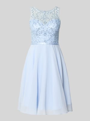 Cocktailkleid mit Strasssteinbesatz Shop The Look MANNEQUINE