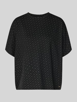 Oversized t-shirt z mieszanka lyocellu model 'B-LOGO' Shop The Look MANNEQUINE