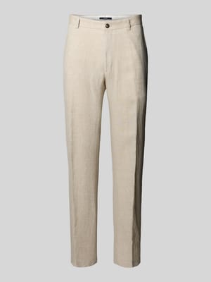 Anzughose aus Leinen mit Eingrifftaschen Modell 'Hank' Shop The Look MANNEQUINE