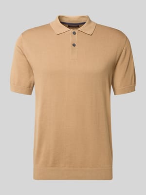 Koszulka polo w dzianinowym wyglądzie, krój regular fit Shop The Look MANNEQUINE