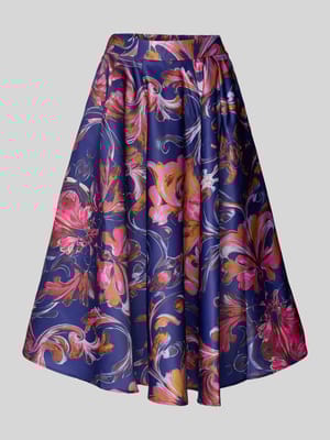 Midi Rock mit gelegten Falten Modell 'Happy' Shop The Look MANNEQUINE