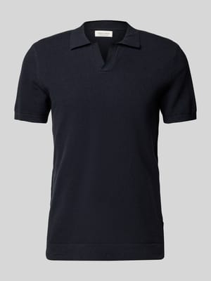 Regular Fit Poloshirt mit Strukturmuster Modell 'MATEO' Shop The Look MANNEQUINE