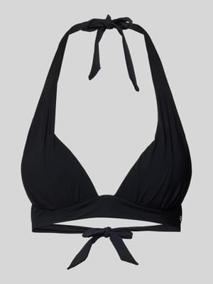 Bikini-Oberteil mit Label-Detail Shop The Look MANNEQUINE
