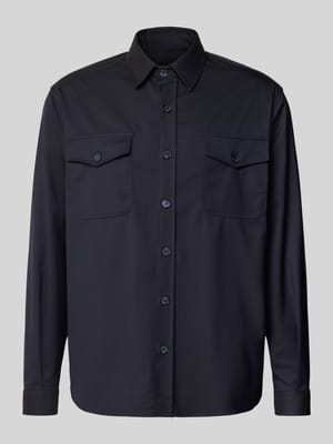 Regular fit overhemdjack met borstzakken, model 'Osaka' Shop The Look MANNEQUINE