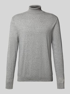 Regular Fit Strickpullover aus reiner Baumwolle Modell 'BERG' Shop The Look MANNEQUINE