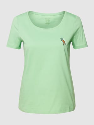T-shirt met labeldetail Shop The Look MANNEQUINE