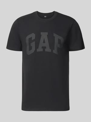 T-Shirt mit Logo und Rundhalsausschnitt Shop The Look MANNEQUINE