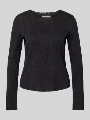 Longsleeve mit Strukturmuster Shop The Look MANNEQUINE