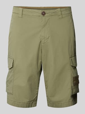 Regular Fit Cargoshorts mit Label-Patch Modell 'HORTON' Shop The Look MANNEQUINE