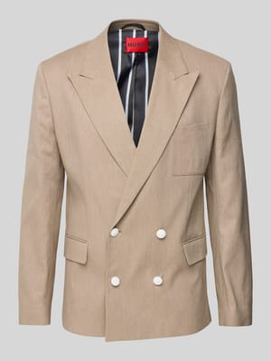 Regular Fit Sakko aus  Baumwoll-Mix mit Leinen-Anteil Modell 'Kris' Shop The Look MANNEQUINE