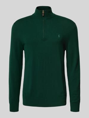 Strickpullover mit gerippten Abschlüssen Shop The Look MANNEQUINE