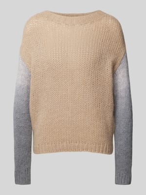 Gebreide pullover met extra brede schouders Shop The Look MANNEQUINE