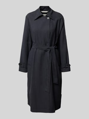 Trenchcoat van lyocell met strikceintuur Shop The Look MANNEQUINE