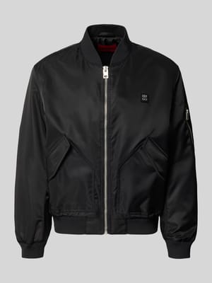 Regular Fit Bomberjacke mit Label-Applikation Modell 'Badam2611' Shop The Look MANNEQUINE