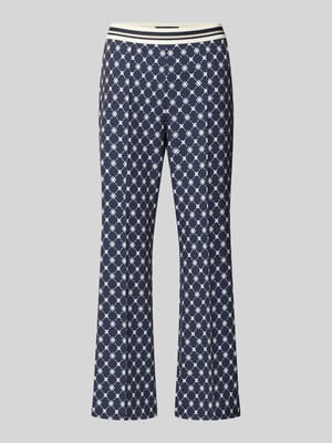 Spodnie we wzór na całej powierzchni z elastycznym pasem Shop The Look MANNEQUINE