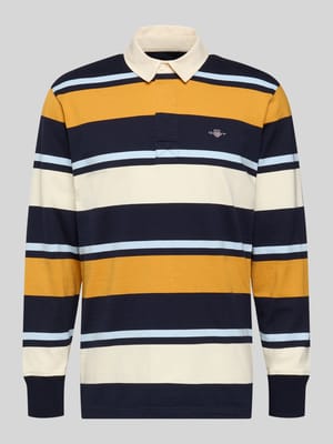 Sweatshirt met polokraag en labelstitching Shop The Look MANNEQUINE