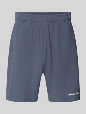 Shorts mit Logo-Print und Eingrifftaschen Shop The Look MANNEQUINE
