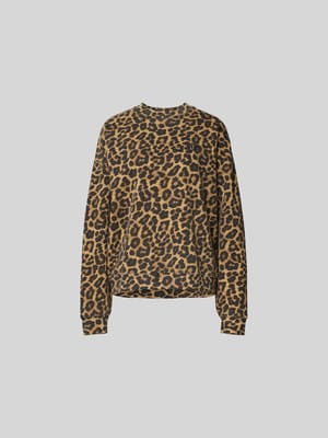 Sweatshirt mit Allover-Animal-Print Shop The Look MANNEQUINE