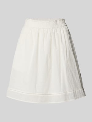 Knielange rok met elastische band, model 'TUTTY' Shop The Look MANNEQUINE