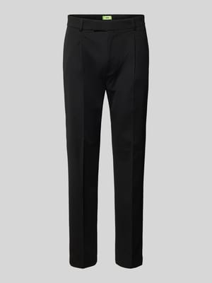 Stoffen broek met bandplooien, model 'Slato' Shop The Look MANNEQUINE