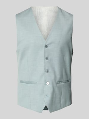 Regular fit gilet met paspelzakken Shop The Look MANNEQUINE