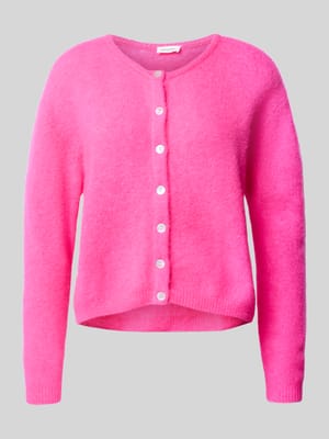 Gebreid jack van wolmix met ronde hals, model 'VITOW' Shop The Look MANNEQUINE