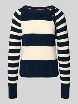 Regular Fit sweter dzianinowy z czystej bawełny Shop The Look MANNEQUINE