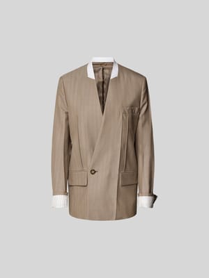 Relaxed Fit Blazer aus reiner Schurwolle Shop The Look MANNEQUINE