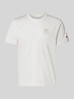T-Shirt mit Logo und Rundhalsausschnitt Shop The Look MANNEQUINE