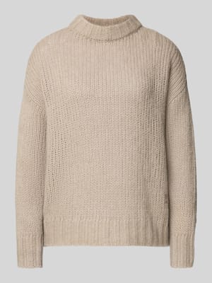 Sweter z dzianiny o kroju oversized z dodatkiem wełny z alpaki model ‘SLOOSSY’ Shop The Look MANNEQUINE