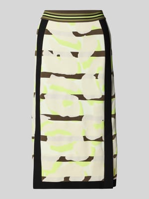 Midirock mit Viskose-Anteil und elastischem Bund Shop The Look MANNEQUINE