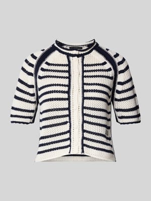 Gebreid jack van katoen met 1/2-mouwen Shop The Look MANNEQUINE