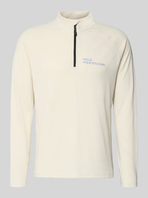 Longsleeve mit Stehkragen und Reißverschluss Modell 'SORONA' Shop The Look MANNEQUINE