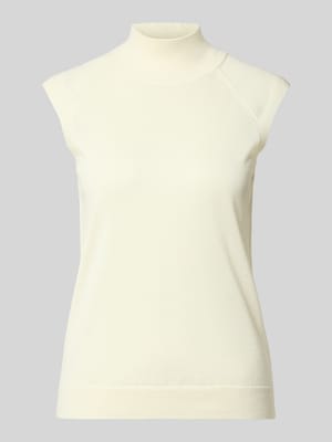 Bezrękawnik o kroju slim fit z czystej żywej wełny model 'FIPINI' Shop The Look MANNEQUINE