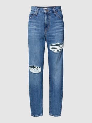 Jeans mit Label-Patch Shop The Look MANNEQUINE