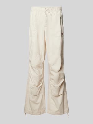 Spodnie materiałowe o luźnym kroju z elastycznym pasem Shop The Look MANNEQUINE