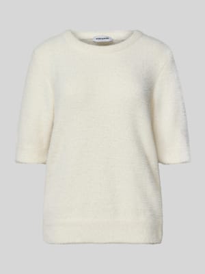 Gebreid shirt met ronde hals Shop The Look MANNEQUINE