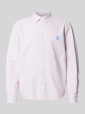 Regular fit vrijetijdsoverhemd met logostitching Shop The Look MANNEQUINE