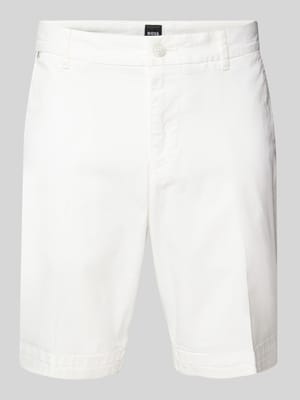 Szorty o kroju slim fit ze szlufkami na pasek model ‘Slice’ Shop The Look MANNEQUINE