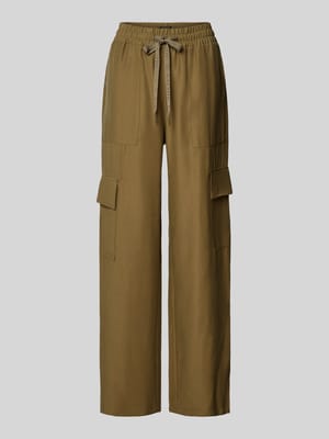 Spodnie materiałowe o kroju regular fit z elastycznym pasem Shop The Look MANNEQUINE