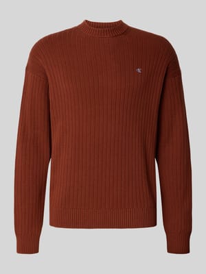 Oversized Strickpullover mit gerippten Abschlüssen Shop The Look MANNEQUINE