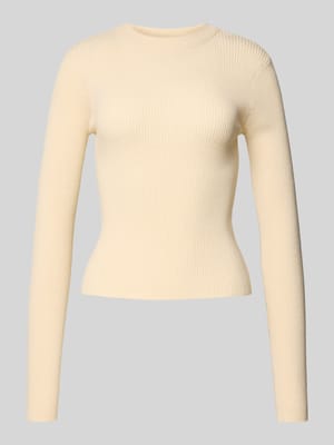Slim Fit Strickpullover aus Viskose-Mix Modell 'MIRA' Shop The Look MANNEQUINE