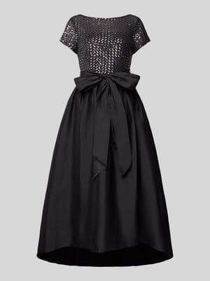 Regular fit midi-jurk met sierstrik Shop The Look MANNEQUINE