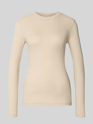 Slim fit longsleeve van katoenmix Shop The Look MANNEQUINE