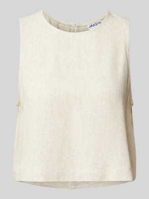 Top bluzkowy o krótkim kroju z okrągłym dekoltem Shop The Look MANNEQUINE