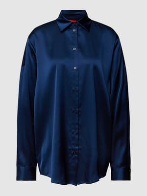 Overhemdblouse met doorknoopsluiting, model 'Ecosy' Shop The Look MANNEQUINE