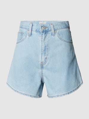 Mom Fit Jeansshorts mit Knopf- und Reißverschluss Shop The Look MANNEQUINE