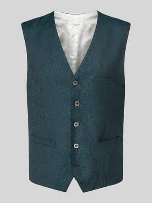Regular Fit Weste mit Schurwoll-Anteil Modell 'Waldo' Shop The Look MANNEQUINE